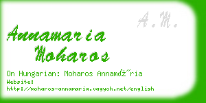 annamaria moharos business card